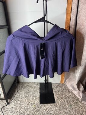 HALARA Purple Circle Skater Skirt